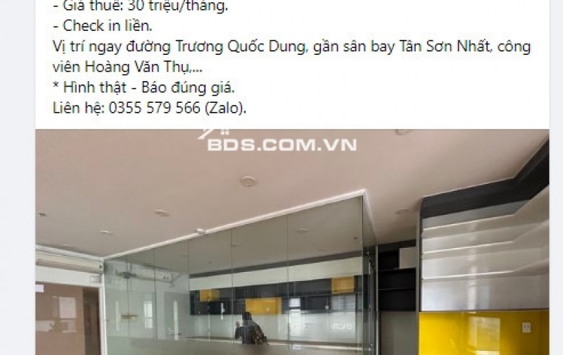 Cho thuê căn hộ officetel Wilton Tower Quận Bình Thạnh 52m2 - 20tr/tháng LH: 0988004124